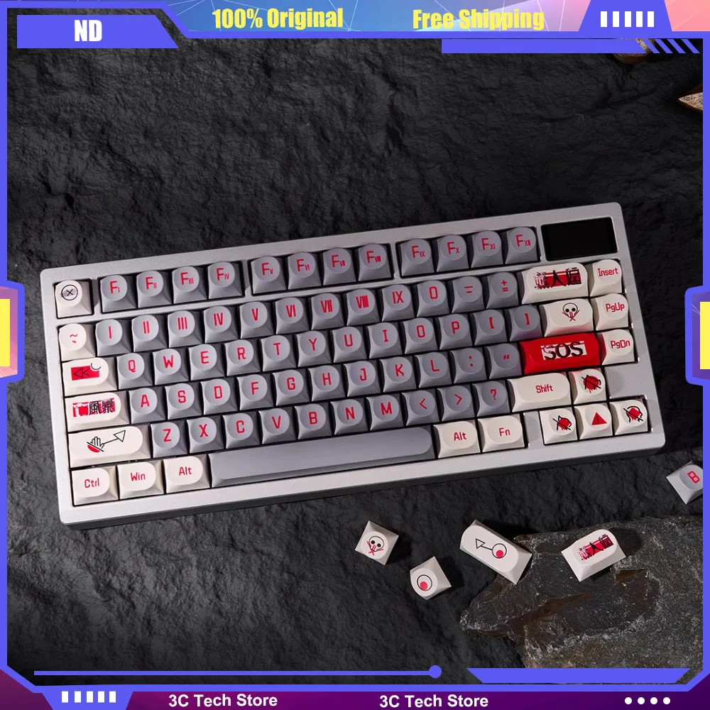 ND 170 Key Caps Keycap DDA Profile PC Thermal Sublimation Transparent for Mechanical Customized Keyboard ESC Caps DIY Parts