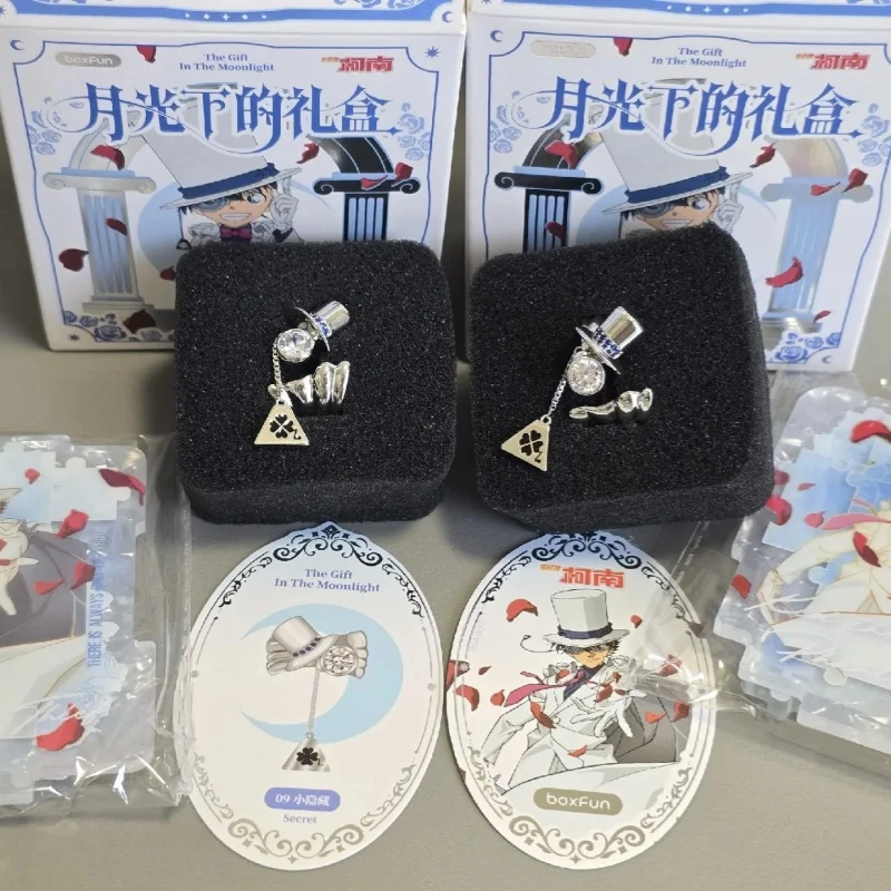 

BoxFun Detective Conan The Gift In The Moonlight Series Ring Blind Box Shinichi Kudo Ran Mouri Kaito Kid Anime Jewelry Girl Gift