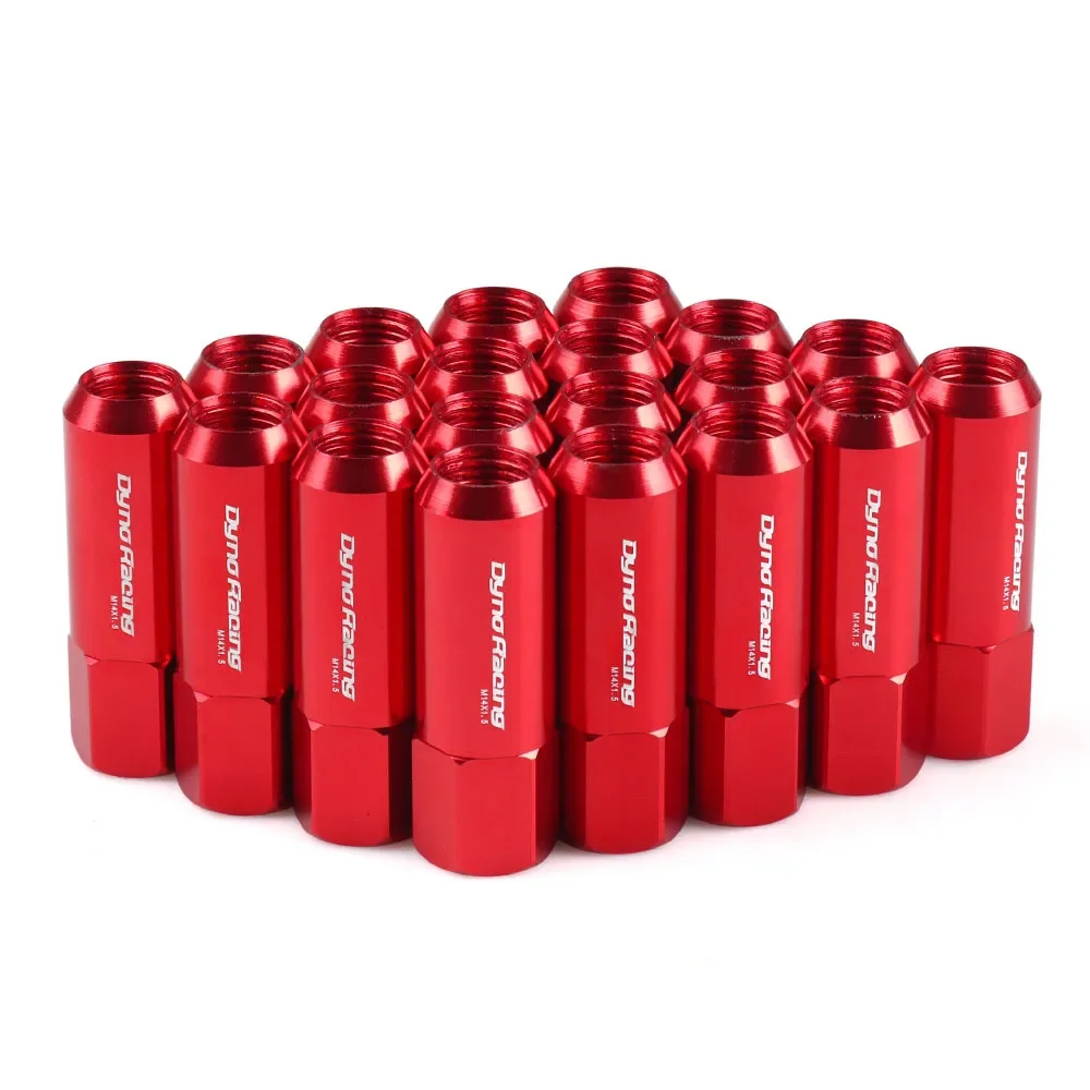 Auto-Modifikation 60MM 20-teiliges Set Radnaben-Schrauben Leichtgewichtige Aluminiumlegierung Reifenmuttern M14/M12X1.5 Universal – Detail 3