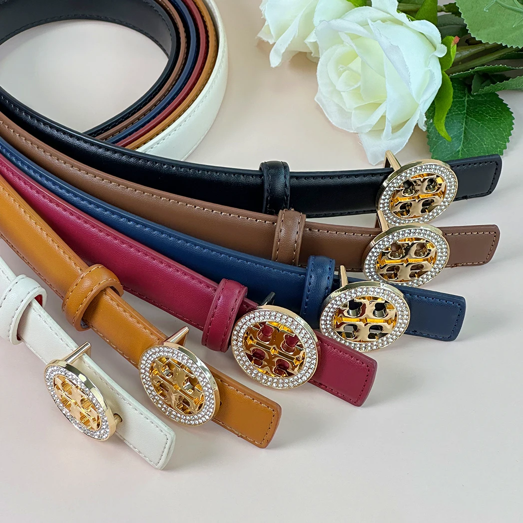 Luxuriöser Windgürtel mit Strass-Buchstabenschnalle, lässig, 100, passender Anzug, Jeans, Damen, personalisierter dekorativer Gürtel.