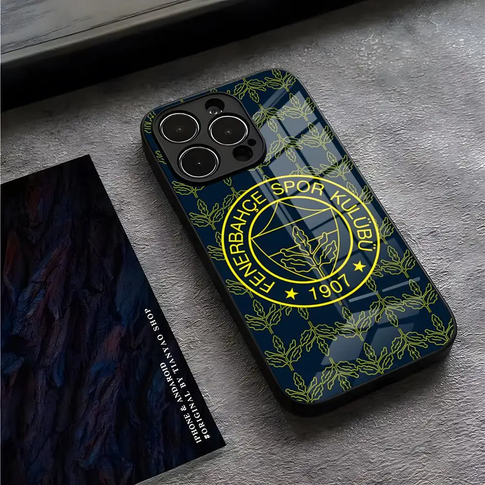 Fenerbahce Phone Case For IPhone 13 Pro Max 14 16 Plus 12 Mini 11 15 X XR XS 8 7 Plus SE Tempered Glass Cover