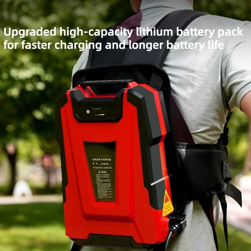 Electric Lawn Mower Lithium Battery Brush Mower Portable Weeding Mowing and Trimming Machine for Household Courtyard Lawns