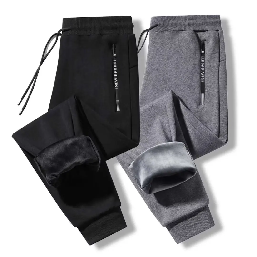 

Spring and Autumn Sportswear Men's Winter New Casual Loose Sanitary Pants Men's Pants Leg Tight Pants with Velvet