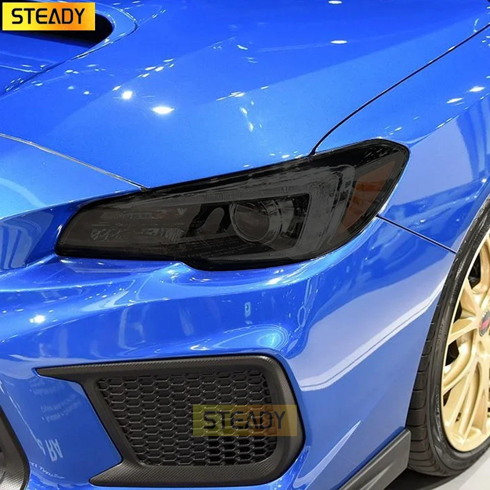 

2 Pcs Car Headlight Protective Film Headlamp Restoration Transparent Black TPU Sticker For Subaru WRX 2015-Present Accessories