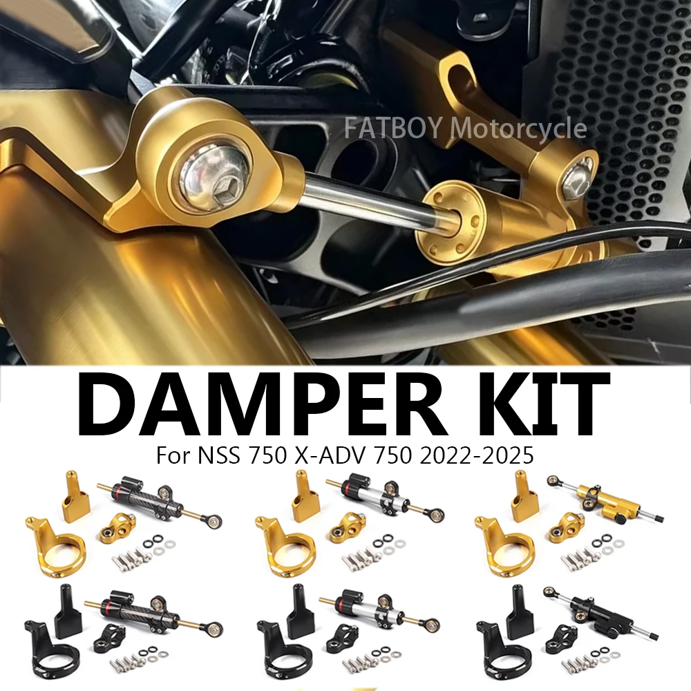 Steering Damper Stabilizer Kit Cnc - Nouveau pour Honda NSS 750 X-ADV