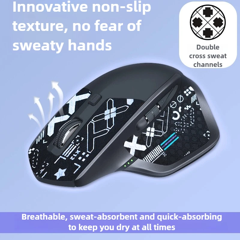 

Ergonomic Comfort Anti-Slip Stickers For Logitech MX Master2s – Suede Sweat-Absorbing Decals, Enhanced Grip