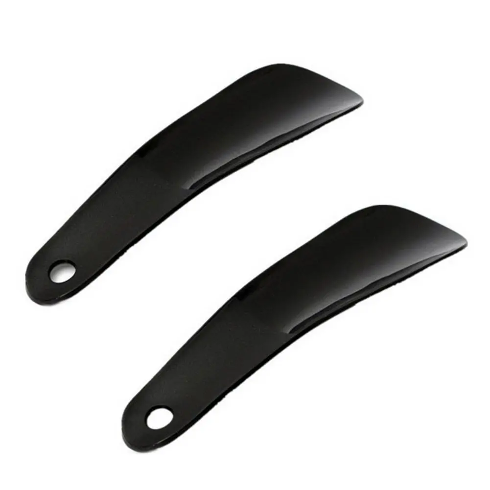 2pcs Mini Professional Shoe Horn Plastic Flexible Sturdy Slip Handle Lifter Long Shoespooner for Lazy Shoe Helper 10/12/16CM