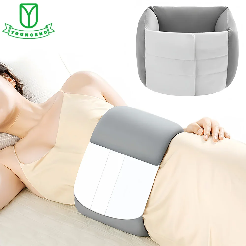 Lumbar Roll Pillow, Bed Back Pain Support Pillow for Sleeping, Scoliosis Waist Pillow for Side Sleepers Back Surgery Recovery