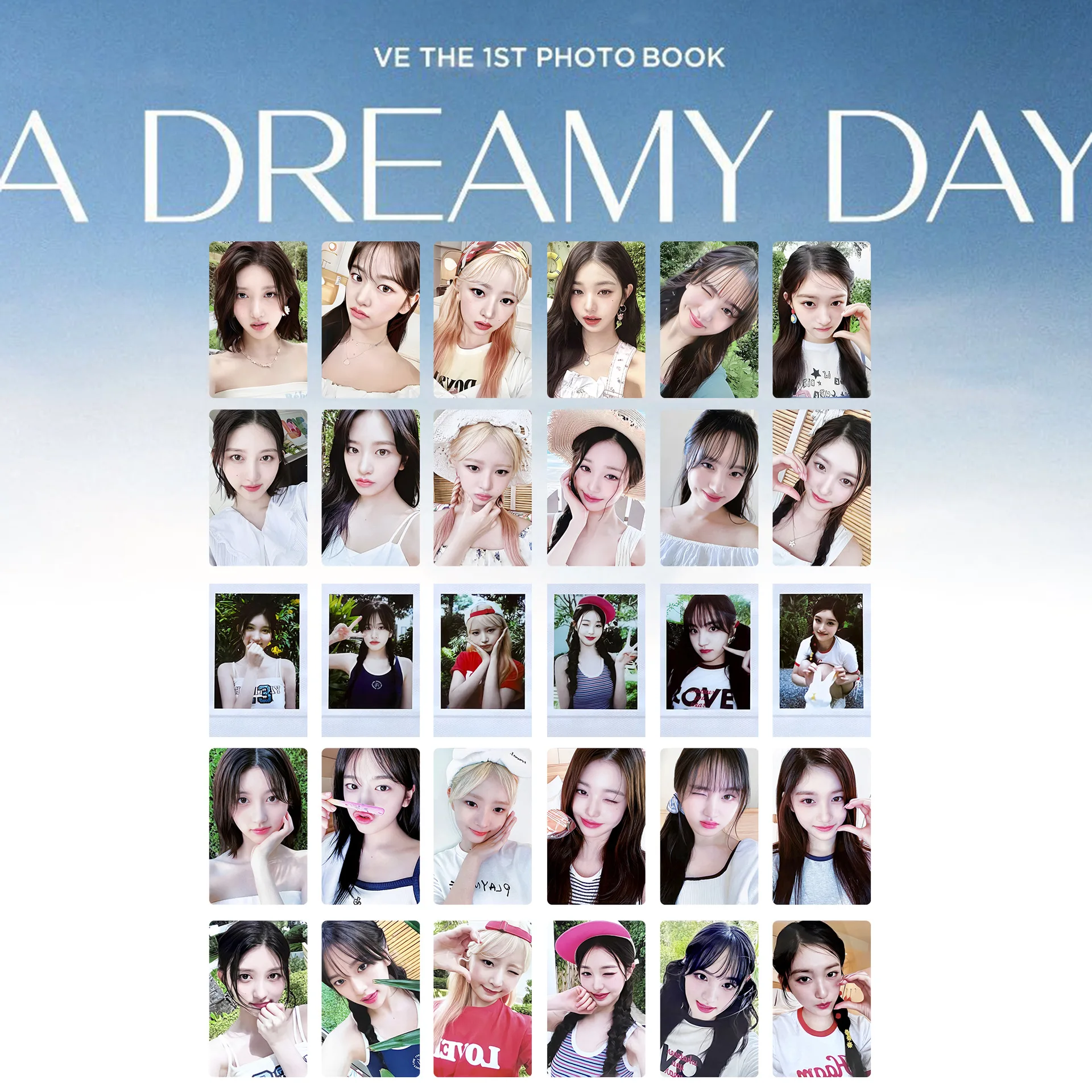 

IVE Dreamy Day Summer Photography HD Printing Photo Cards Polaroid Commemorative Collection Small Cards