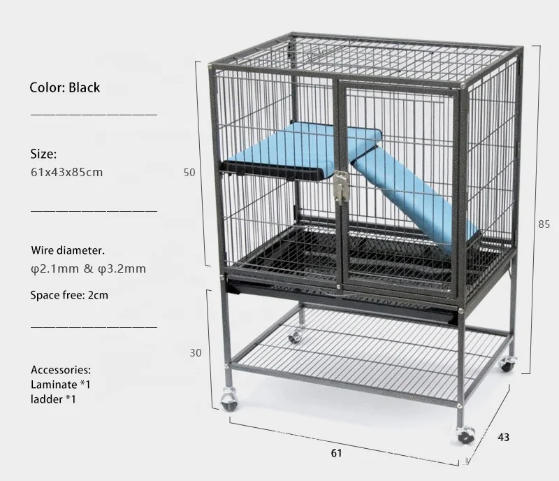 Hot Sale Pet Cage Ground Stall Flower and Market Small Pet Cage Wire Small Hamster Rabbit Carrying Small Iron Cage