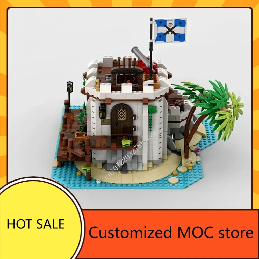 1454 шт. MOC Imperial Fortified Outpost комплект головоломок средневековый замок солдат защита базовая архитектура DIY игрушка для детей в возрасте