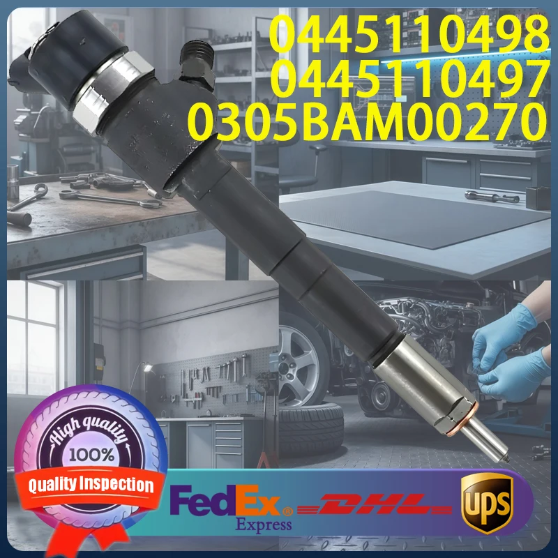 

0445110498 0445110497 0305BAM00270 Common Rail Injector For Mahindra XUV 500 2.2 Diesel Engine