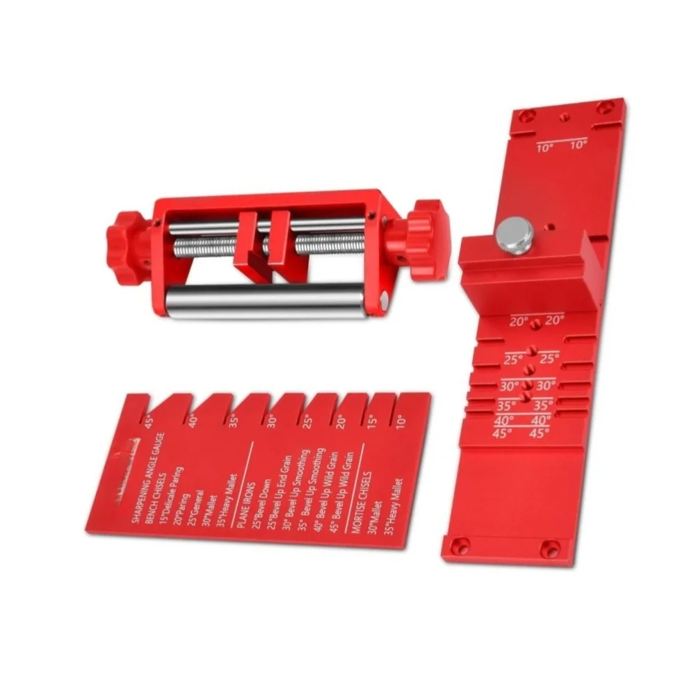 Aluminum Alloy Chisel Sharpening Jig Fixed Angle Guide Tool For Plane Irons And Wood Chisels 10 To 40 Degrees