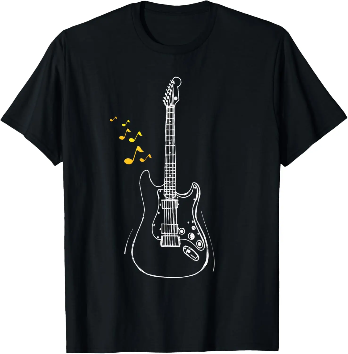 

Cut guitar notes, guitarist shirt,guitar musical Notes T-Shirt