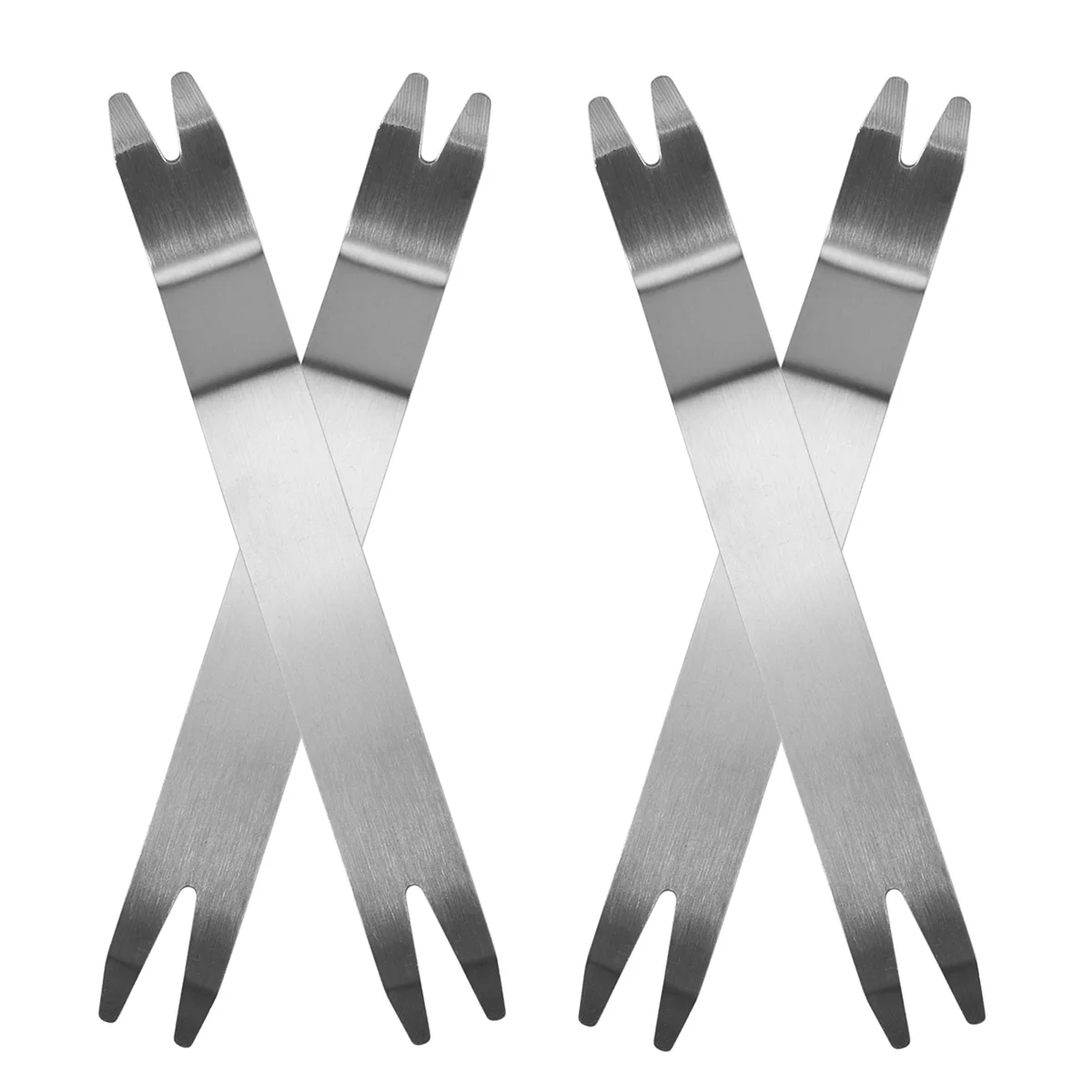 A06K 4Pcs Stainless Steel Skid Plate Snap Nail Lifter, Paver Extractor Tool Removal Raised Brick Settling Tool (185X22mm) view 4