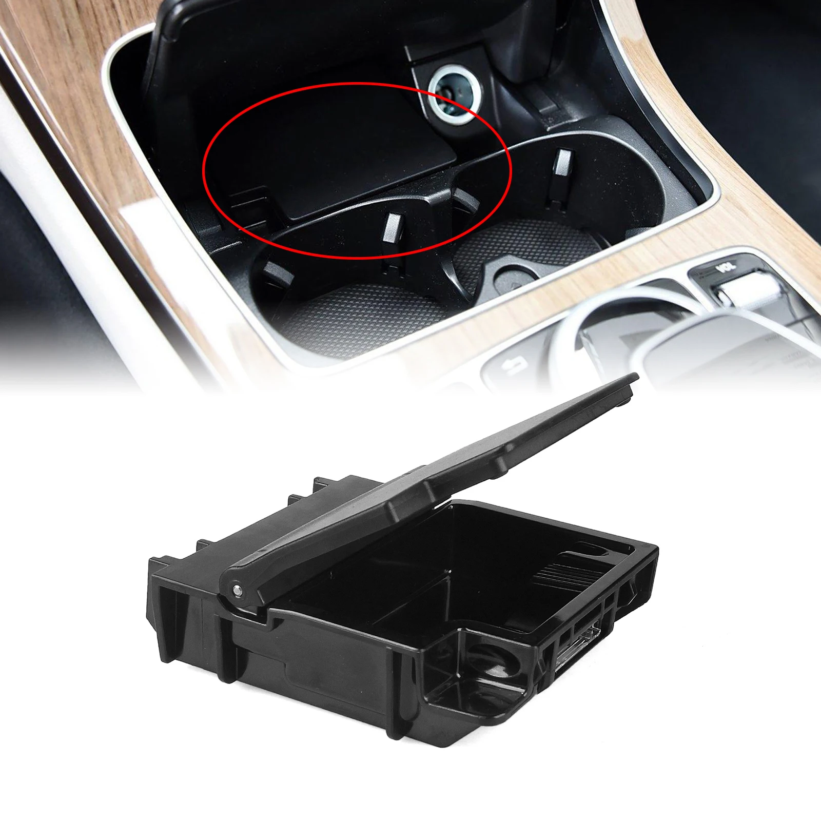 メルセデス-·-ベンツ-c-glc-クラス-w205-x253-eqc-n293-車のインテリアセンターコンソール収納灰皿