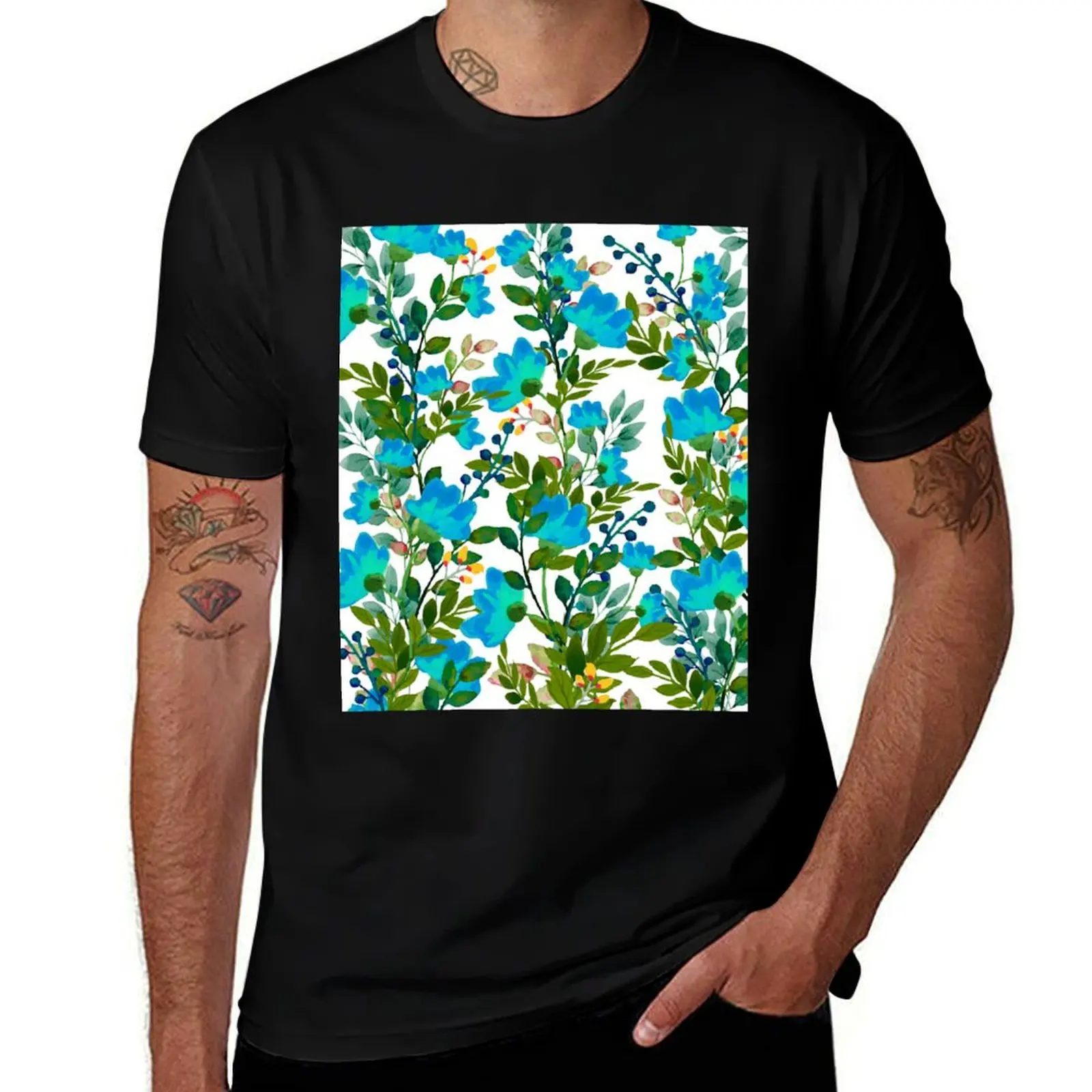 Blue #redbubble #decor #buyart T-Shirt man t shirts high quality luxury brand T-Shirt