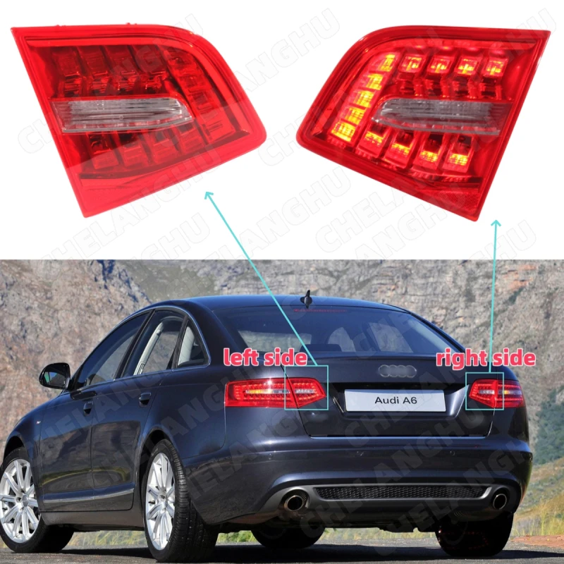 

LED Tail Light For Audi A6 C6 S6 2009 2010 2011 Rear Inboard Taillight Brake Light 4F5945094E 4F5945093E