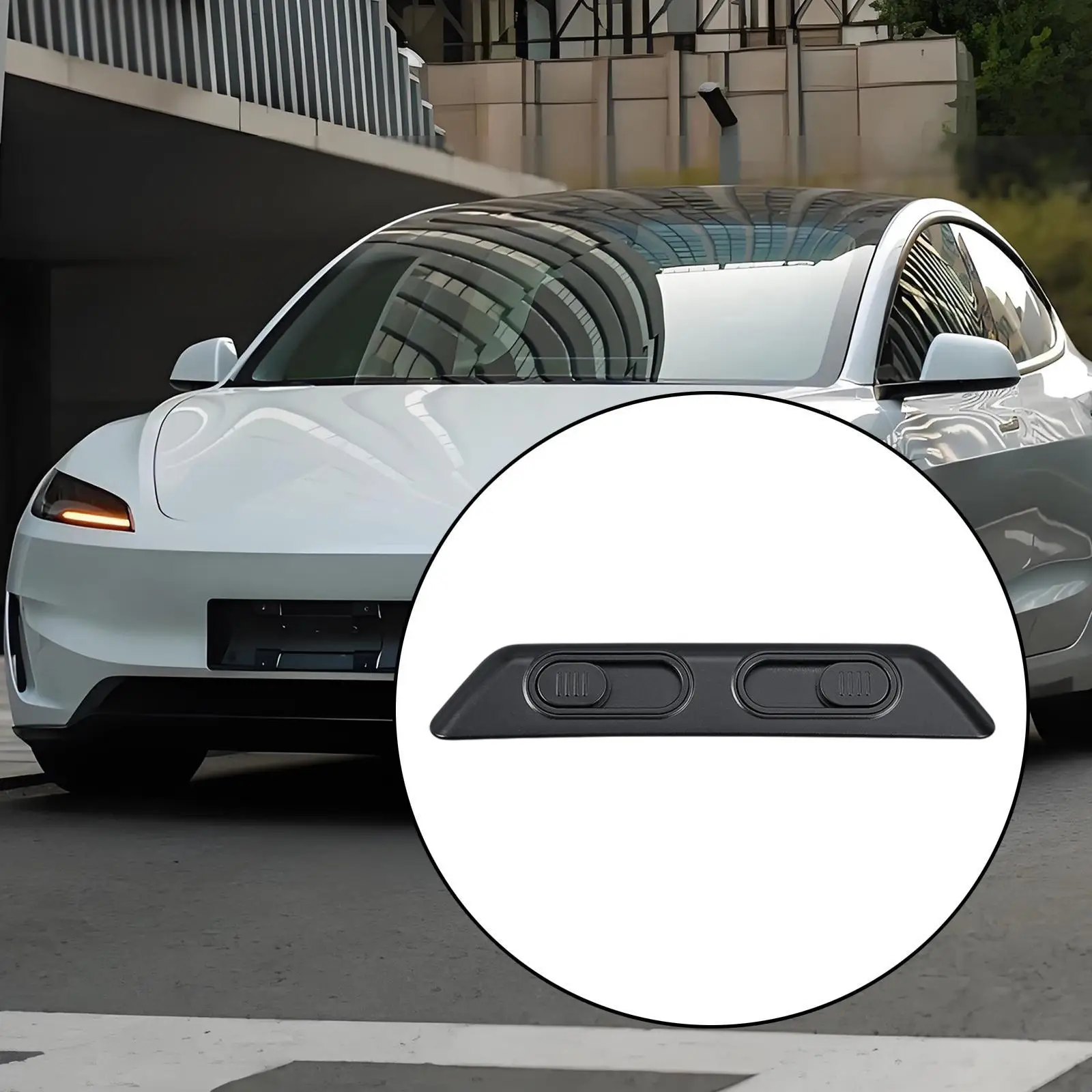 

Car Rear USB Charging Port Cover Easy to Install Sturdy Auto Accessory Replacement Dustproof for Tesla Model Y Model 3
