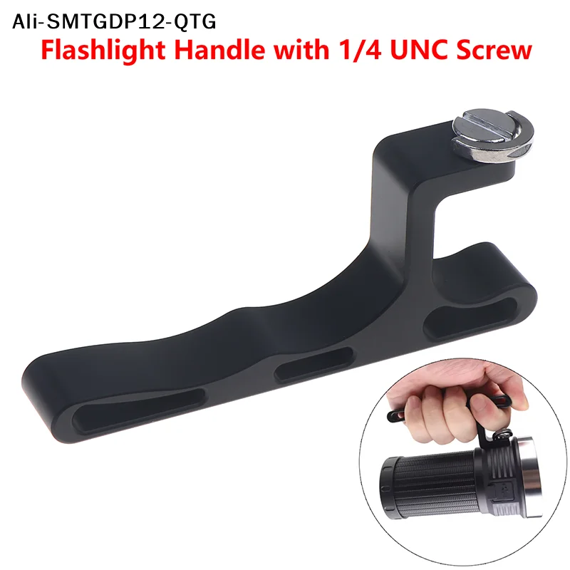 Aluminum Alloy Flashlight Handle With 1/4 UNC Screws For Convoy 3X21B 3X21C 3X21D 3X21E Flashlight Accessories