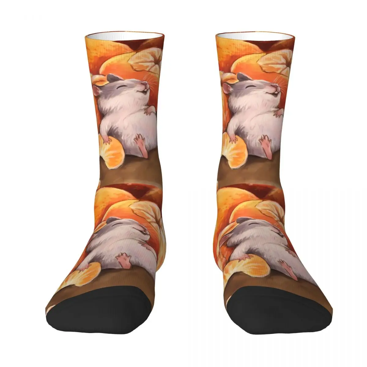 Mice Eat Oranges Sock Printed Man Polyester