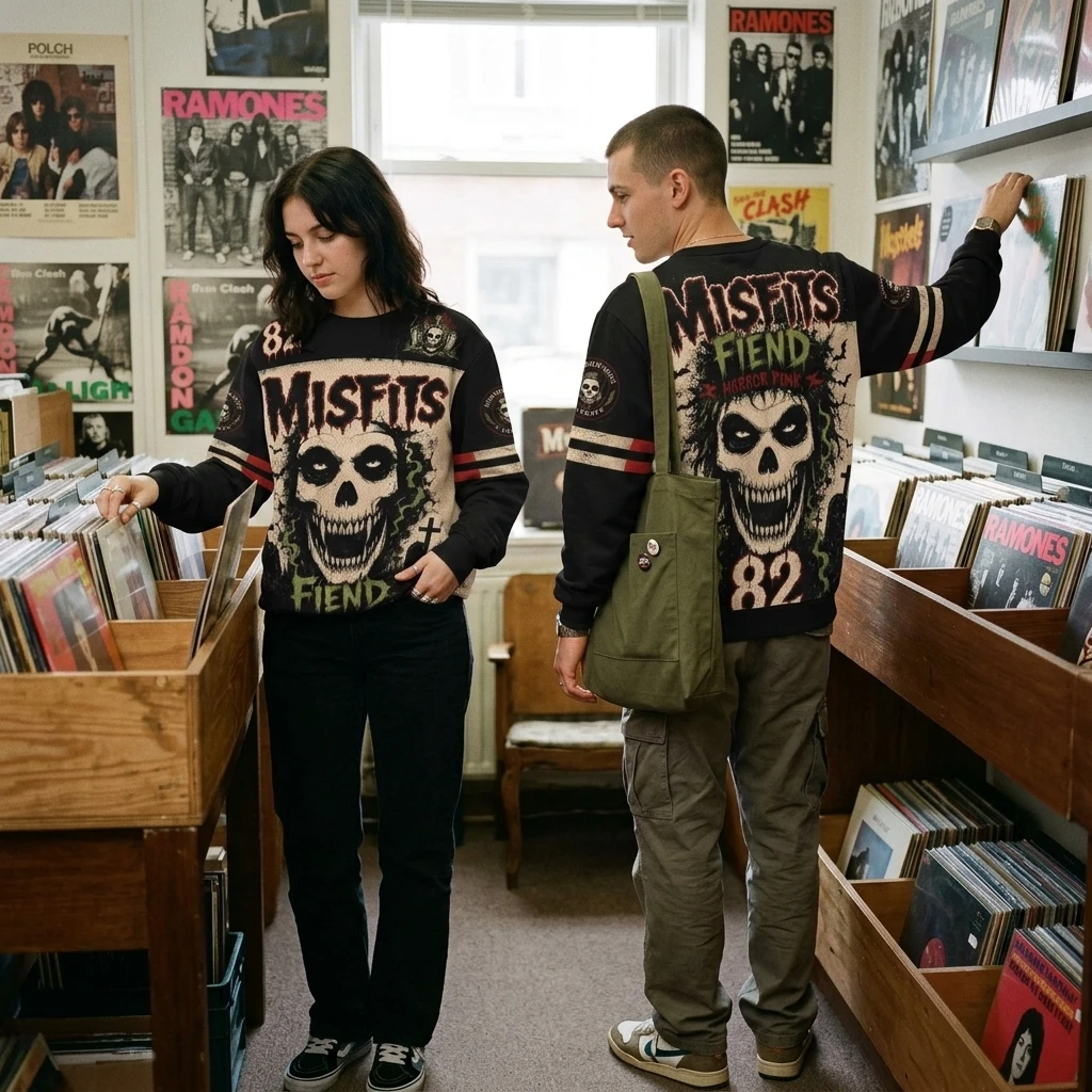 Gothic Horror Skull 3D Print Sweatshirt Long Sleeve Halloween Sweater Parent-Child Pullover Punk Party Harajuku Crewneck Tops