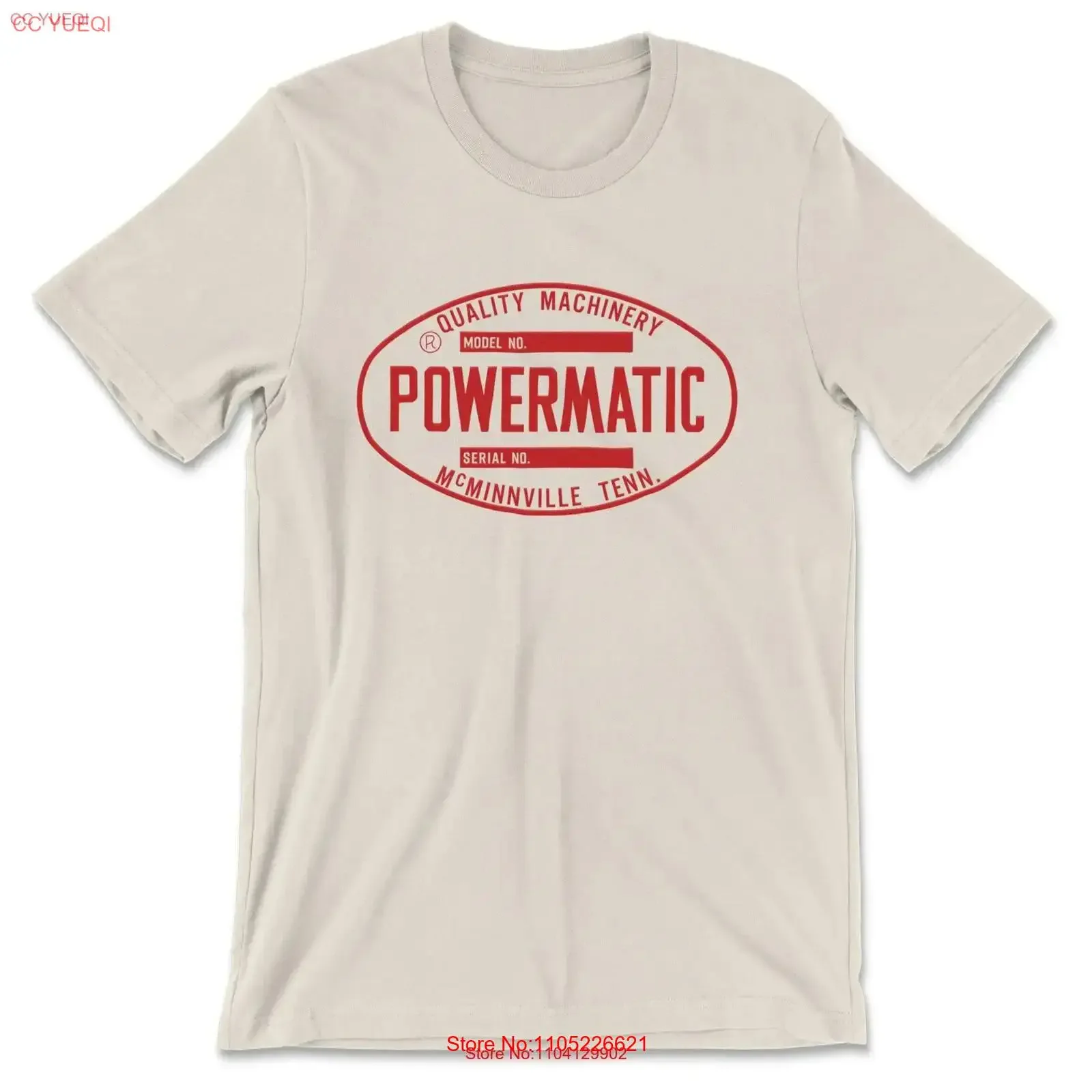 Powermatic Emblem Red Clear T Shirt Multiple Colors vintage Washed Stylish Top For Everyday Wear fashion graphic Unisex