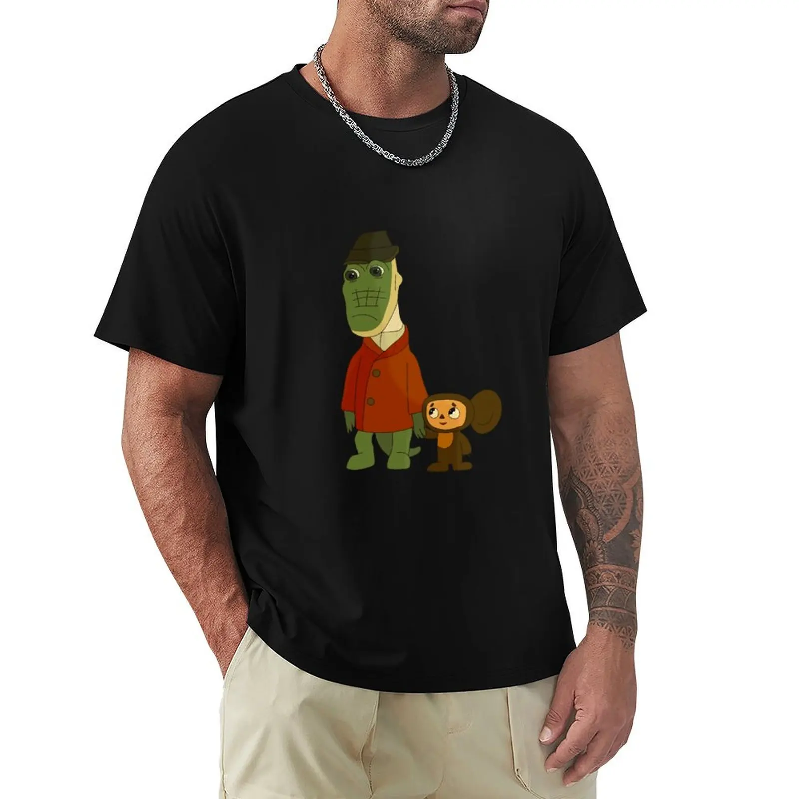 

cheburashka,чубурашка T-Shirt vintage t shirts boys animal print shirts graphic plus size men clothing