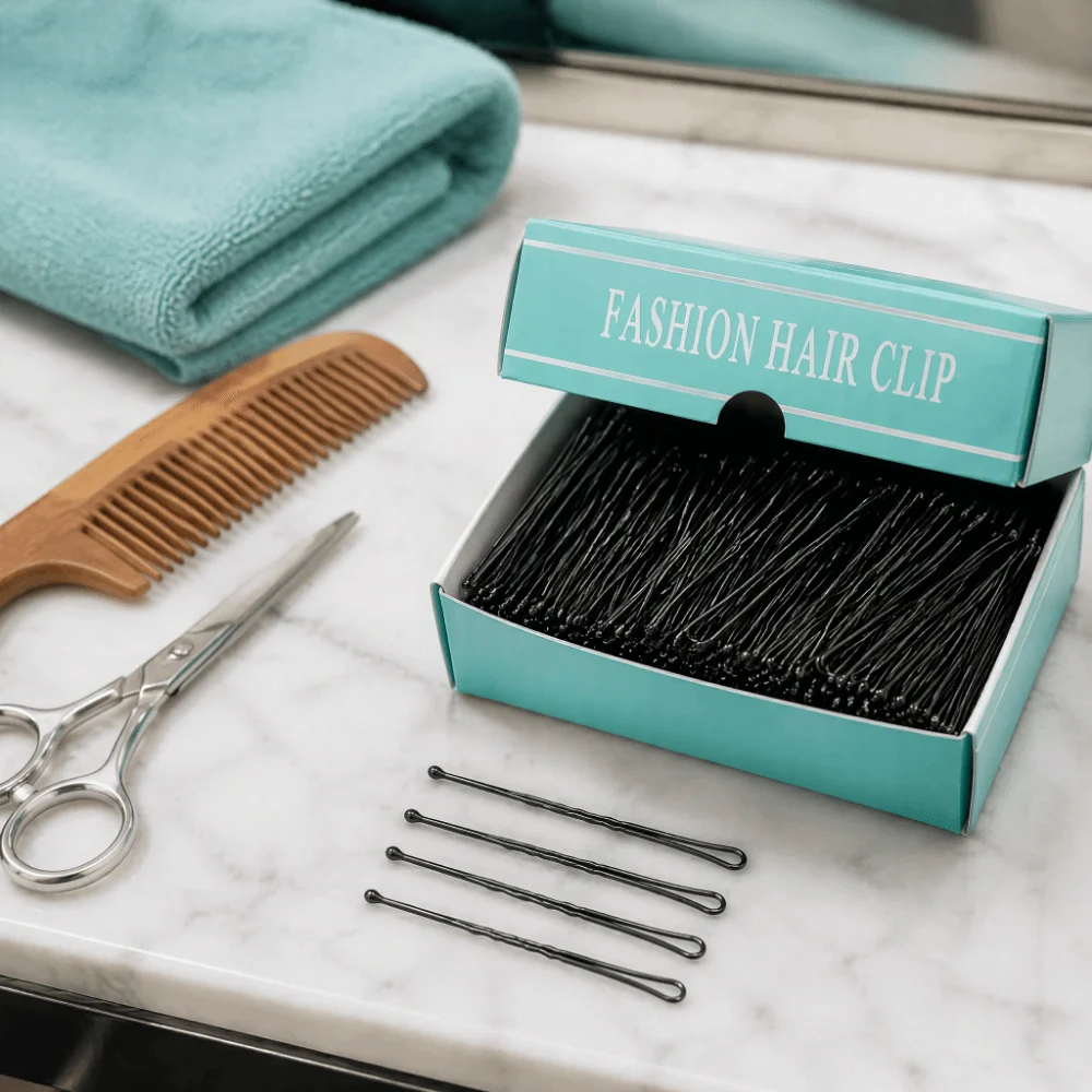 Hairstyle Styling Accessories 500g Black Hair Clips Metal Invisible U-Shaped Hairpins Wavy Thickened Waved Hairgrip Bun Styling