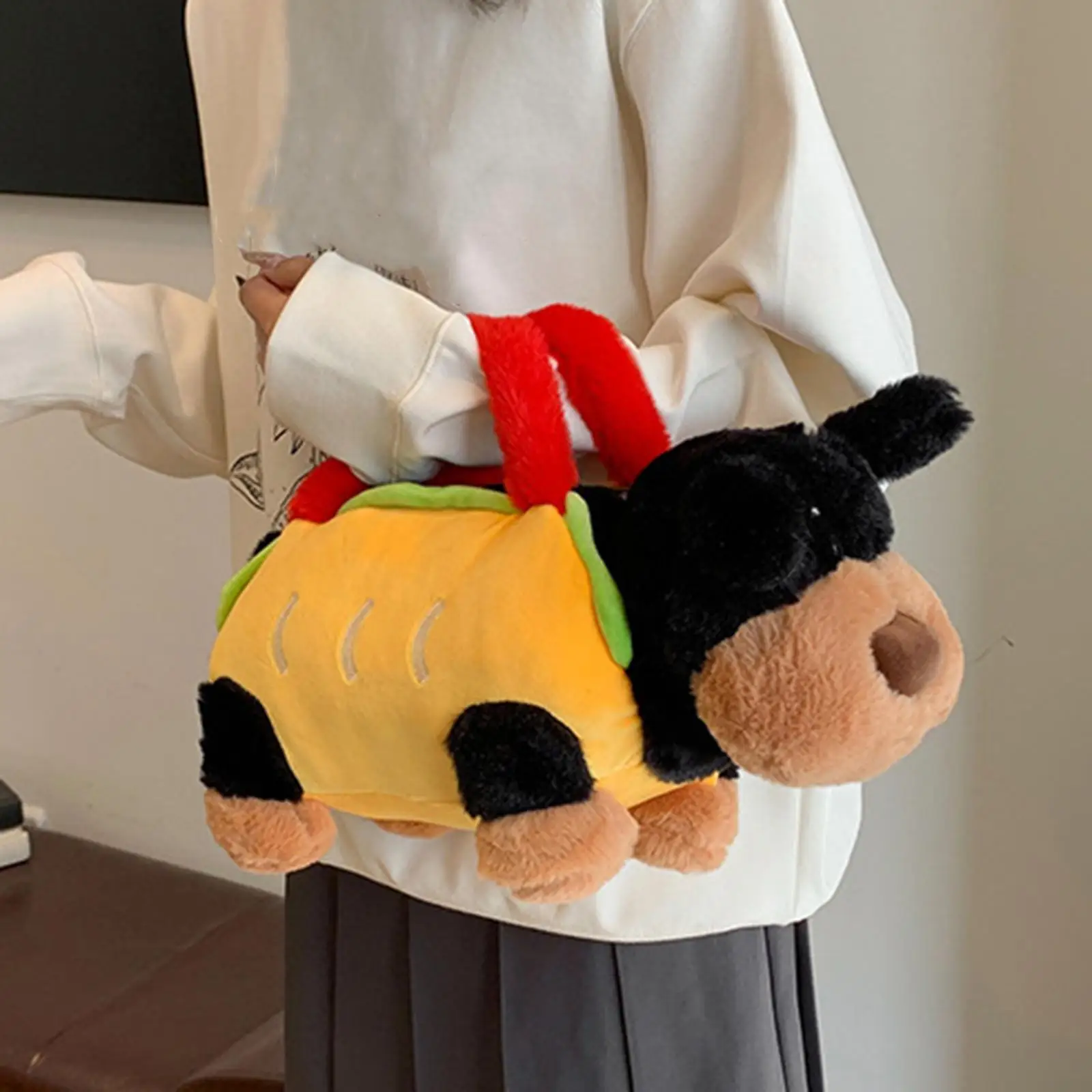 Plush Dog Toy Cartoon Anime Bag Portable Plush Handbag for Women Gifts Girls - view 4