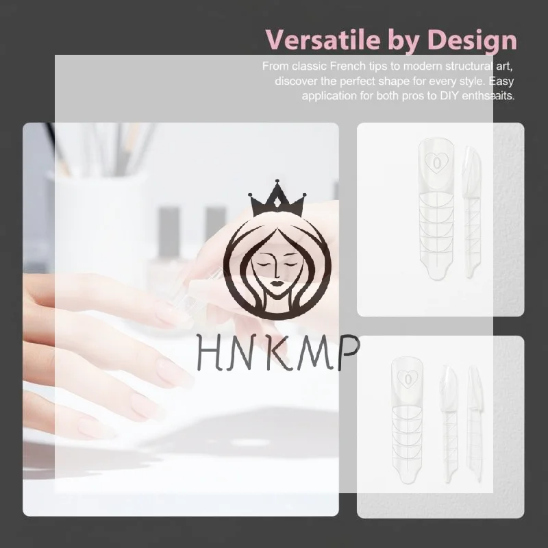 Nagel-Dualformen-Set 150 Stück Box 14 Größen Wiederverwendbare Verlängerungs-Nagelkunstformen für Professionelles oder Heim-Maniküre-Design