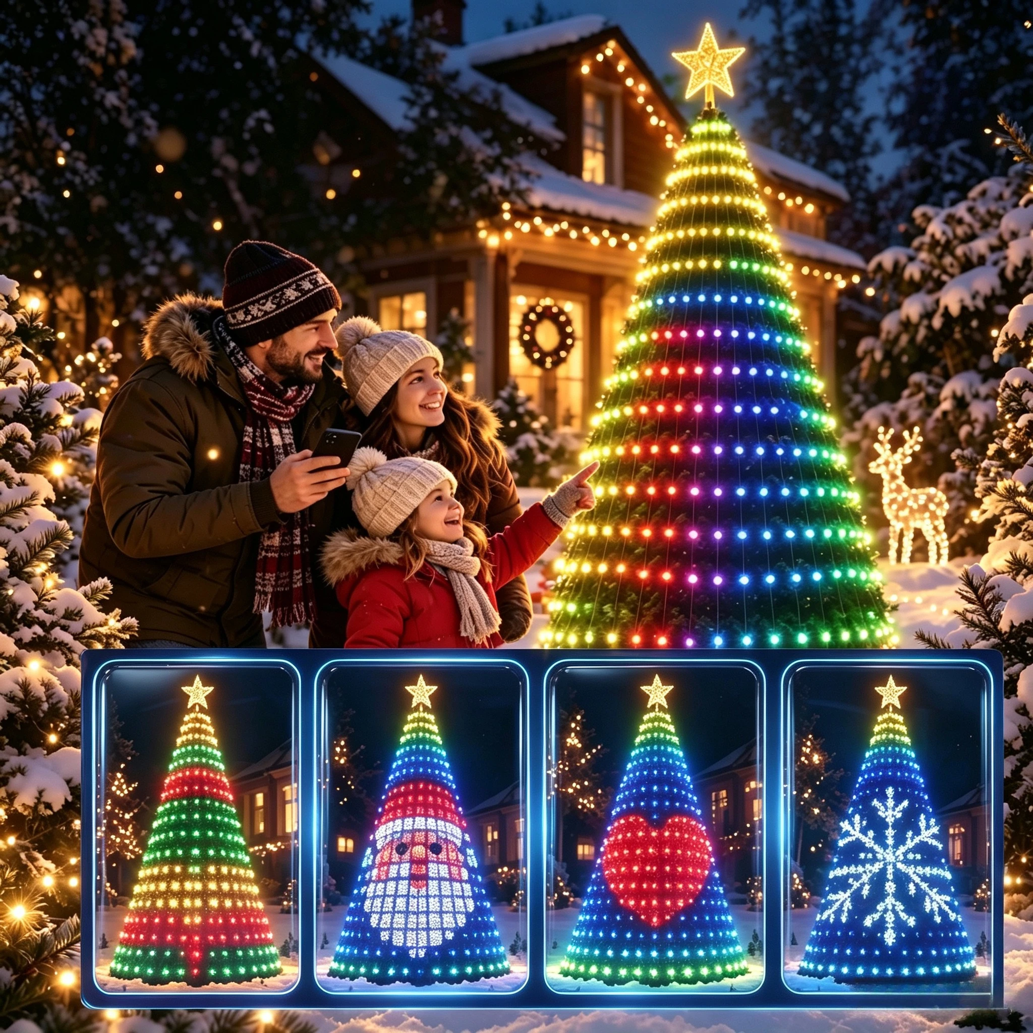 Smart Garden Led Lights - Guirnalda de luces navideñas con control