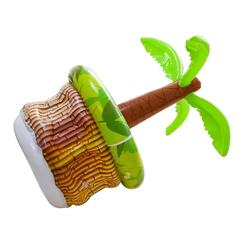 Summer Pool Party Decor Inflatable Drinks Cooler Container Inflatable Coconut Tree Ice Bucket
