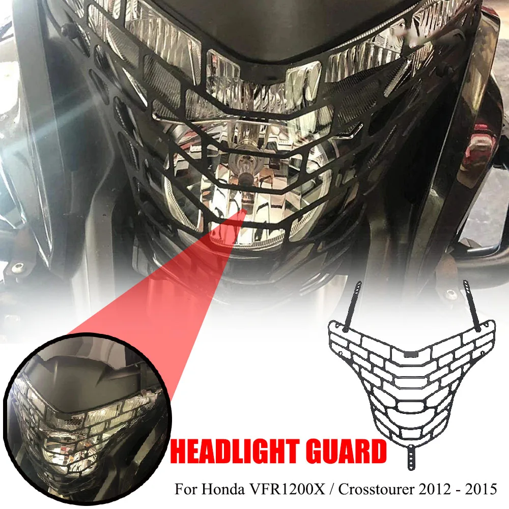 

Apply ToFor Honda VFR1200X / Crosstourer 2012-2015 NEW Motorcycle Headlamp protective grille protective cover grille Accessory
