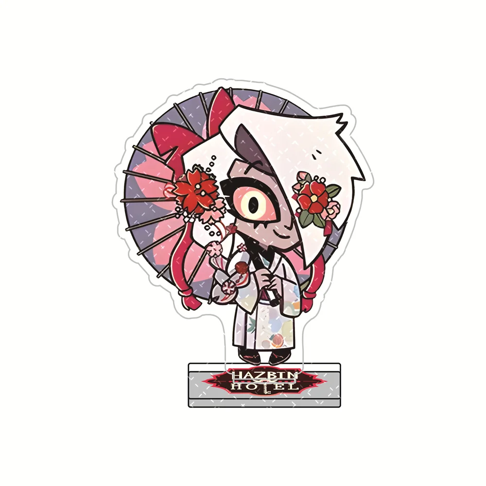 هازبين فندق أكريليك ستاندي 10 سم - شخصية تشارلي/هاسك عالية الدقة، ديكور سطح المكتب قابل للجمع لمحبي الرسوم المتحركة