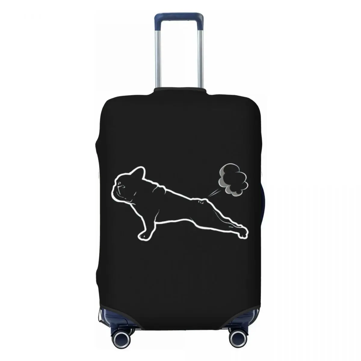 French Bulldogs Yoga Funny Print Luggage Protective Dust Covers Elastic Waterproof 18-32inch Suitcase Cover Travel Accessories