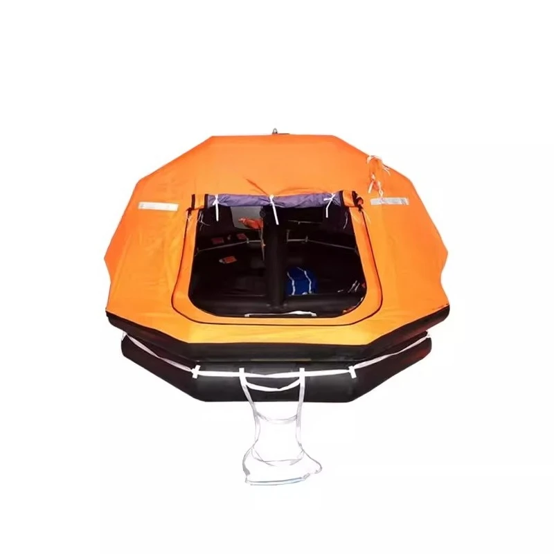 

Marine life raft, inflatable drop life raft, self-righting life raft can be hoisted