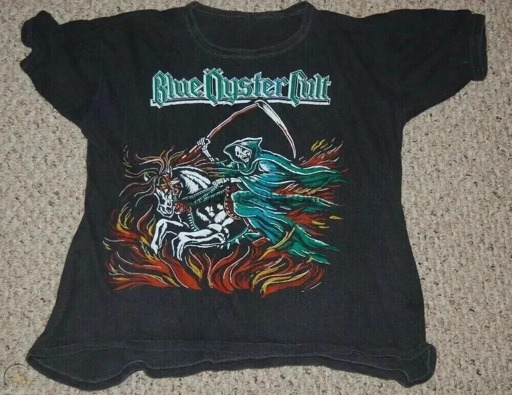 VTG Style BLUE OYSTER CULT Band TOUR Shirt Black Classic Unisex S-5XL