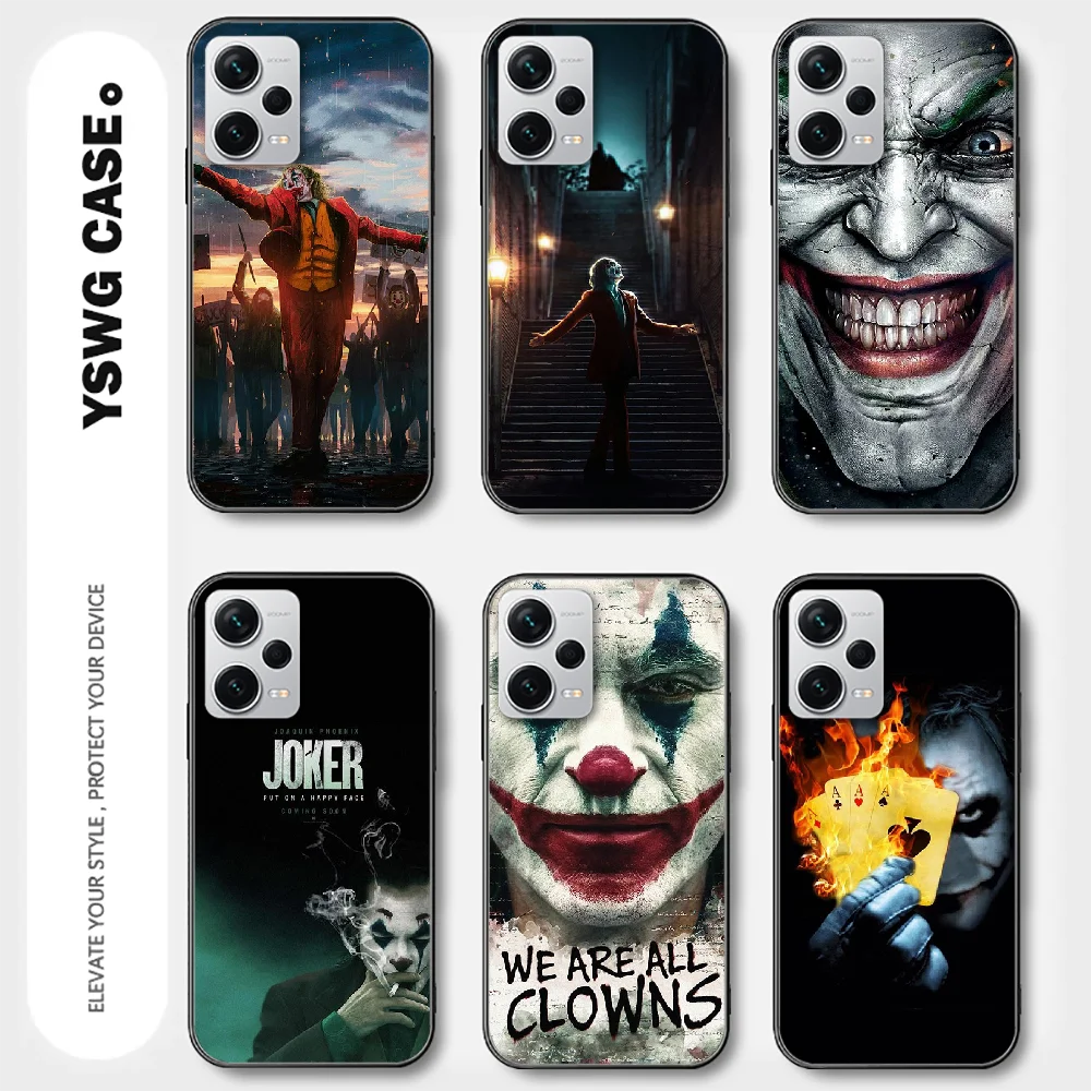 Joker Dark Knight für Xiaomi Redmi Note 8 9 10 11 12 13 c Pro plus K70 Handy hülle Abdeckung schwarz