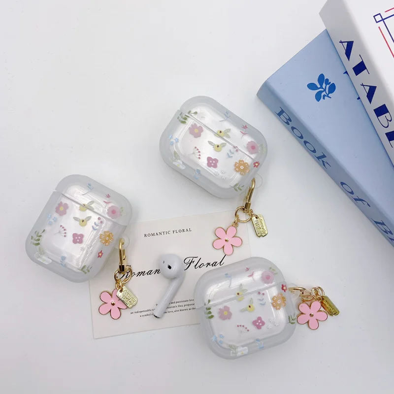 

Flower Suitable for Apple Earphone Protective Case3Generation Bluetooth Earphone Case Soft Case