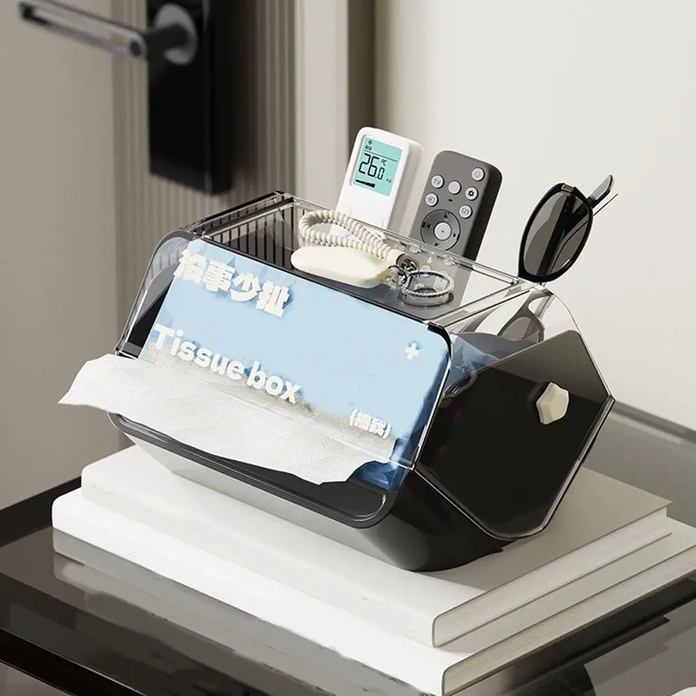 Durable Plastic Tissue Box Funny Anti Slip Tissue Case Cover Decorative Paper Storage Organizer Kitchen Supplies