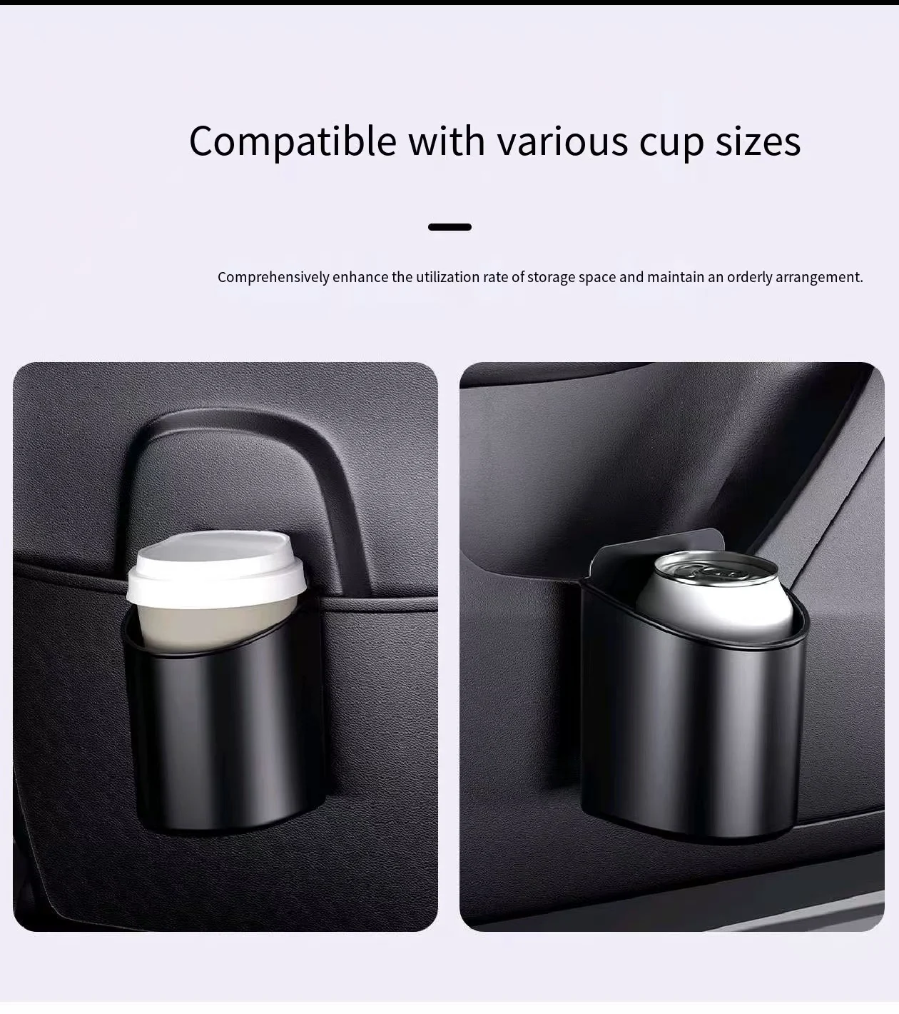 General Motors Door Side Storage Box for Car Water Bottle Holders; Multifunctional Cup Holders on Car Backrests
