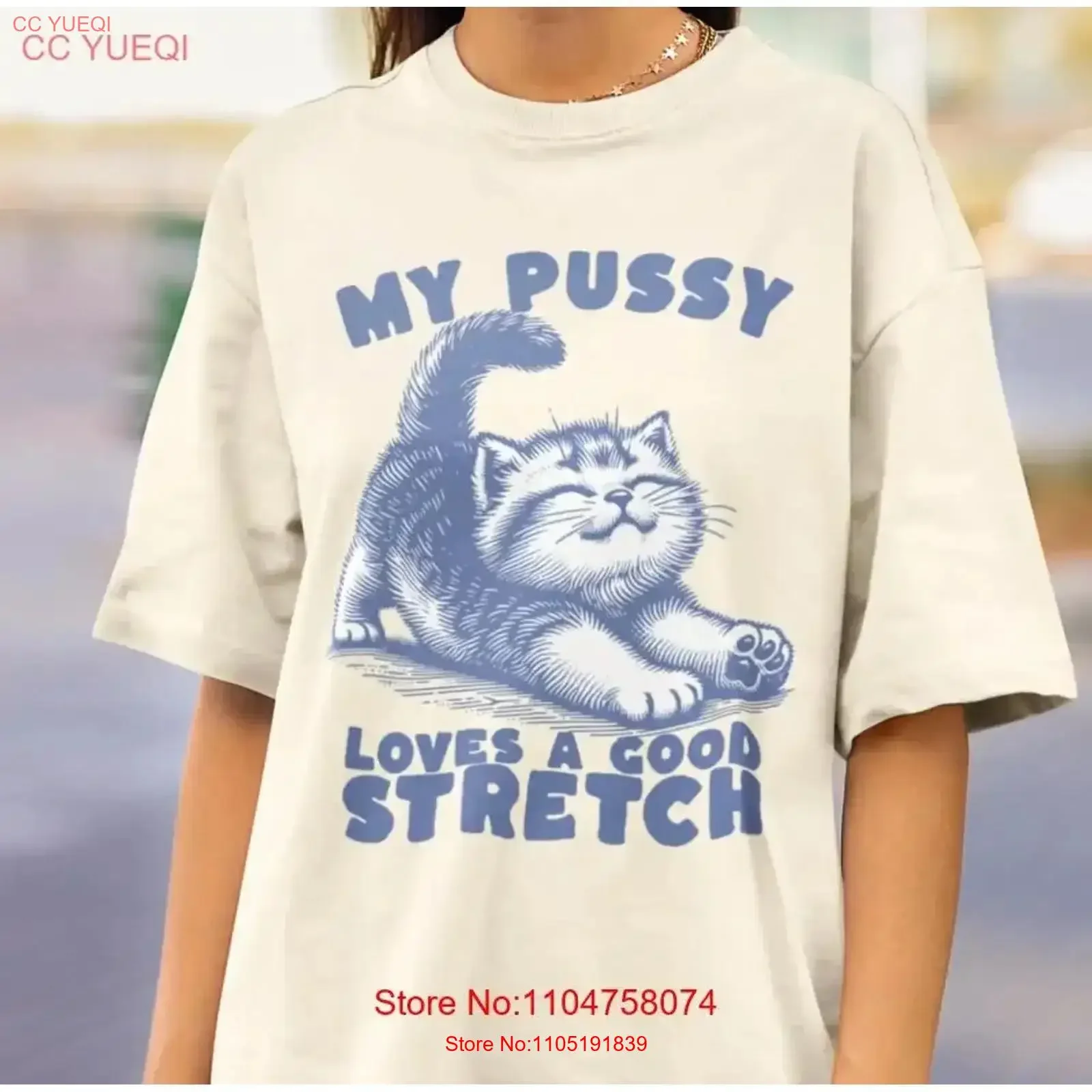 

Футболка My P ssy Cat Loves A Good Stretch, забавная футболка Meme, размер S 5XL, винтажная стильная, стильная, удобная, с графикой, растянутая, винтажная