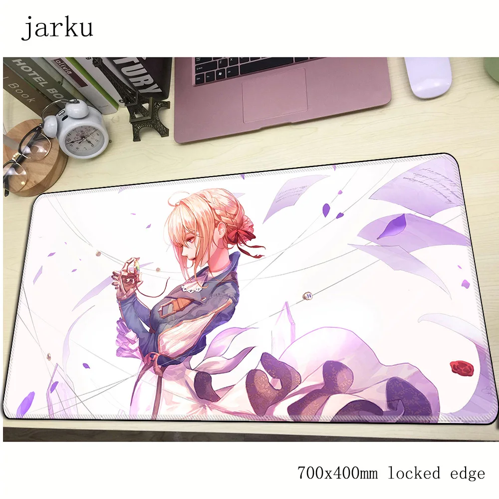 Фиолетовый Коврик для мыши evergarden, компьютерный игровой коврик, 700x400x2 мм, классный новый коврик для мыши, эргономичный гаджет, коврики для офисного стола