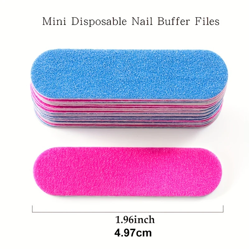 50/100Pcs Doppel Seite Nagel Dateien Mini Schleif Puffer Block Set Für Gel Polnisch Maniküre Pediküre Salon Nail art Werkzeug