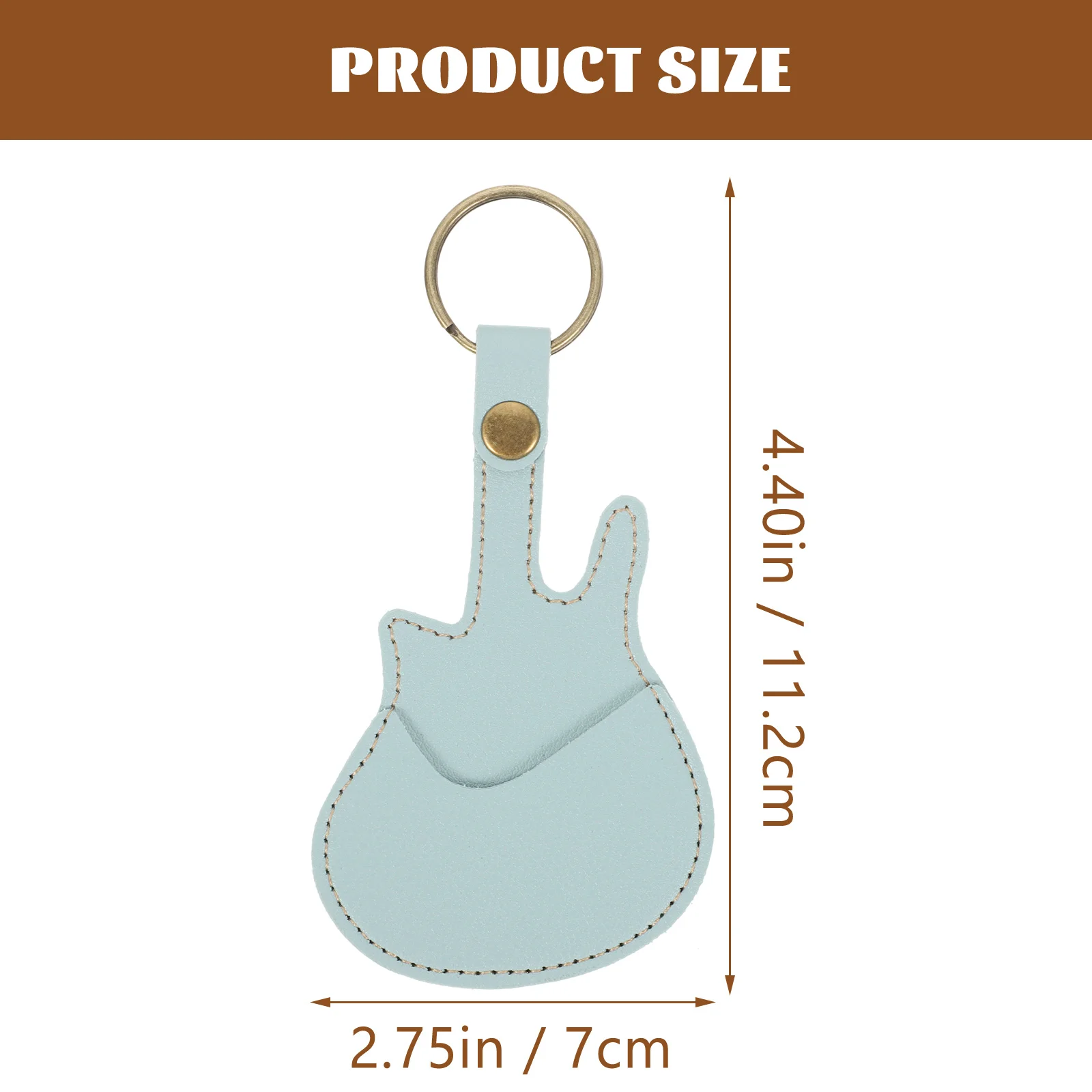 

Pick Storage Case Portable Plectrums Holder Guitar Keychain Bag Organizer Picks Classical Container