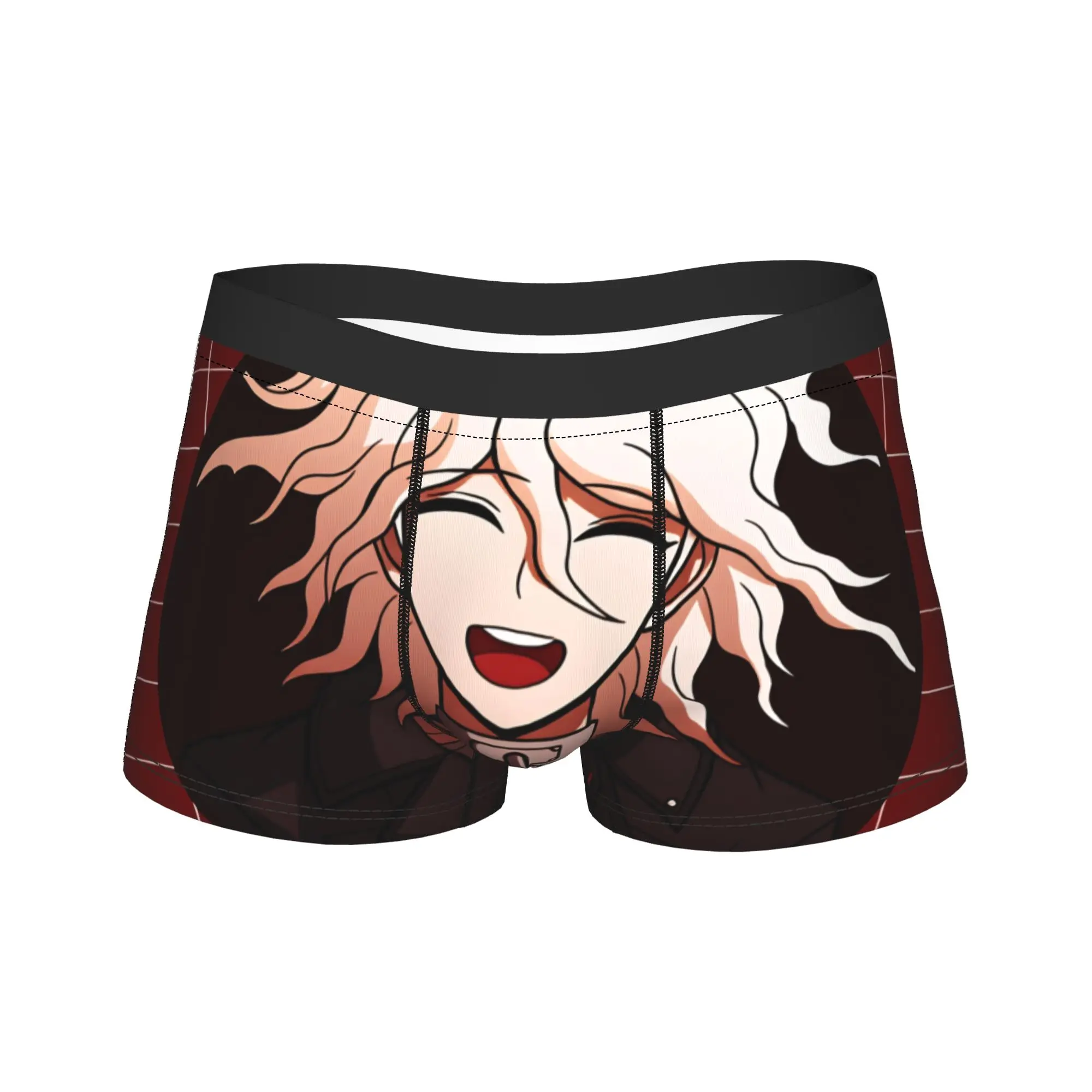 

Нижнее белье в стиле аниме Nagito Komaeda, мужские трусы, эластичные трусы-шорты на заказ, высококачественные шорты-трусы больших размеров