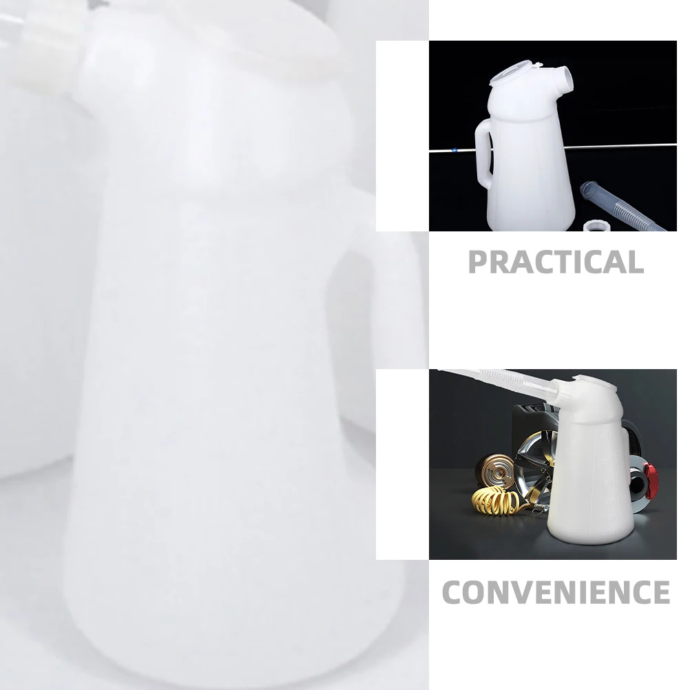 

3L Engine Bottle Vehicle Oiler Can Pour Container Car Container Durable Plastic Fuel Injector Manual Fueling Long Nozzle