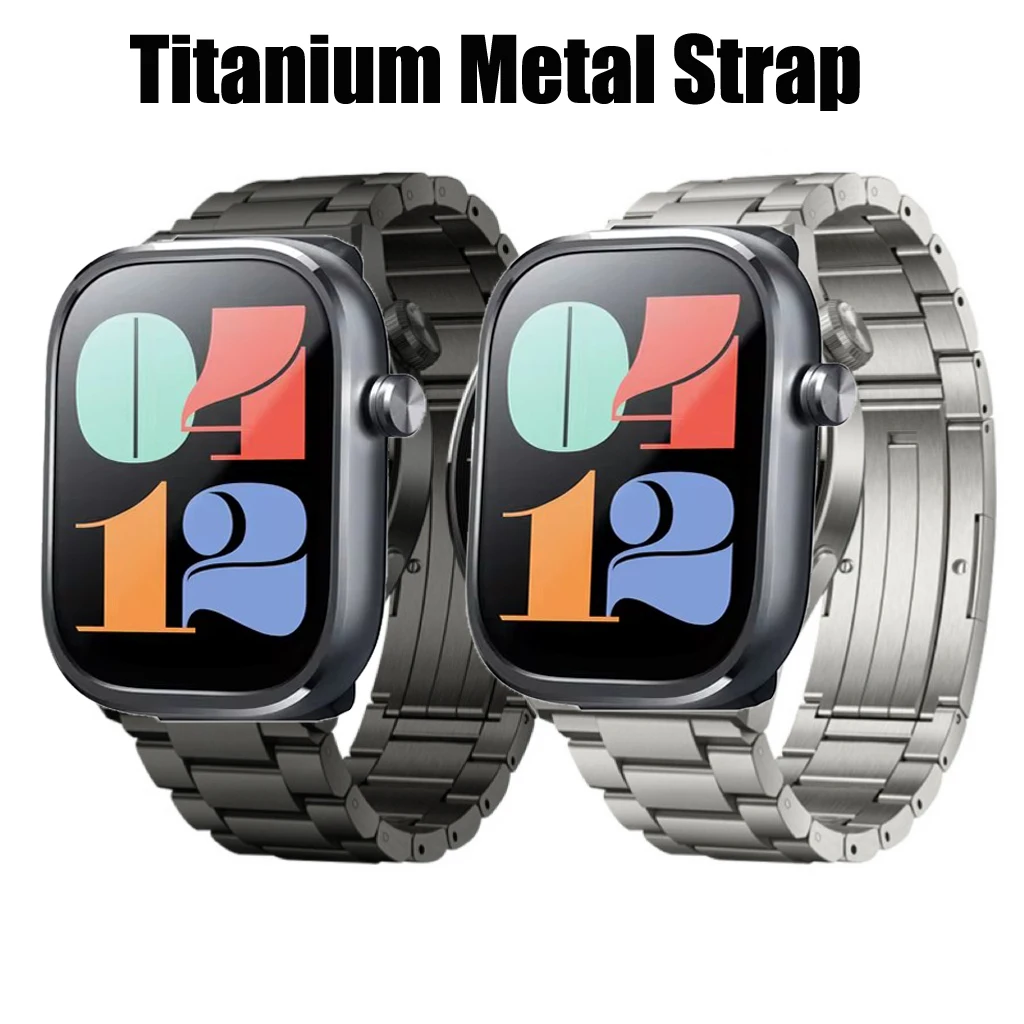 

Titanium Metal Strap for Mibro Watch C4 Luxury Business Bracelet Wristband Ultimate Link Bracelet for Mibro Watch C4 Band