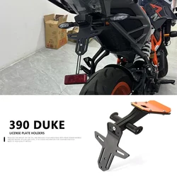 New Accessories Tail Mount Frame Metal Motorcycle Rear License Plate Holder For Duke 390 DUEK 390 390Duke 2024
